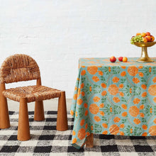 Load image into Gallery viewer, Perfect Poise, Round linen tablecloth, by kip n co at Unearthed Homewares
