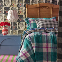 Load image into Gallery viewer, Licorice Gingham Pillowcase Set | Ruffle
