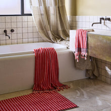 Load image into Gallery viewer, Sweet Love Stripe Turkish Bath Towel
