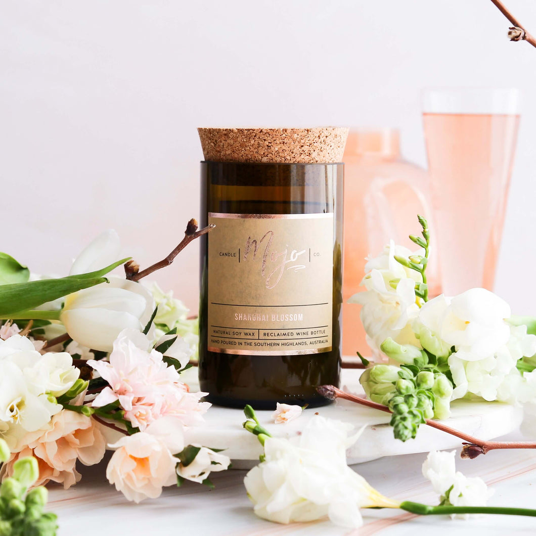 Shanghai Blossom - Mothers Day Edition | MOJO Wine Bottle Candle
