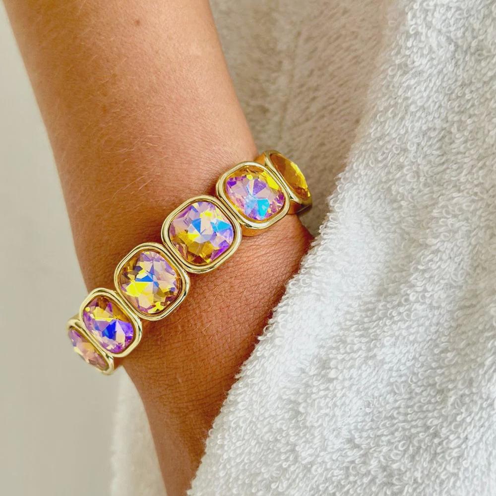 Her Majesty Bracelet - Gold and Ametrine | MoskMelbourne