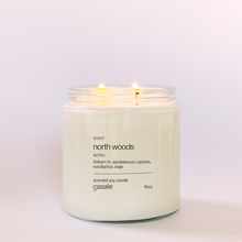 Load image into Gallery viewer, NORTH WOODS DOUBLE WICKED SOY CANDLE (16oz / 453g
