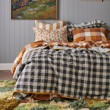 Load image into Gallery viewer, Licorice - Pinstripe Double Sided Quilt | Standard
