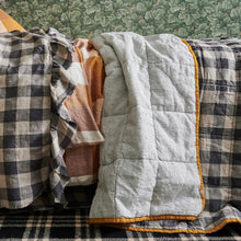 Load image into Gallery viewer, Licorice - Pinstripe Double Sided Quilt | Standard
