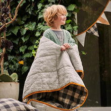 Load image into Gallery viewer, Licorice - Pinstripe Double Sided Quilt | Standard
