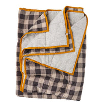 Load image into Gallery viewer, Licorice - Pinstripe Double Sided Quilt | Standard
