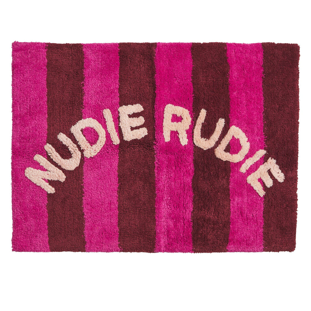 Zelia Nudie Rudie Bath Mat - Bourgainvillea | SAGE & CLARE