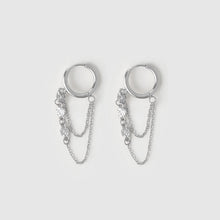 Load image into Gallery viewer, Paloma Silver Huggie Earrings
