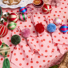 Load image into Gallery viewer, Polkadot Pink 4P Napkin Set

