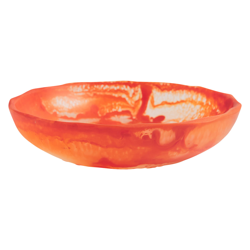toni  resin bowl in mandarin, by sage and clare at Unearthed Homewares