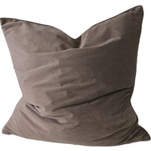 Load image into Gallery viewer, The Boulevard Luxe Velvet Cushion | Milk Chocolate
