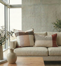 Load image into Gallery viewer, LUMERE Plaid Square Cushion
