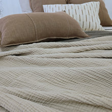 Load image into Gallery viewer, Vanilla Cream Cotton Bedcover
