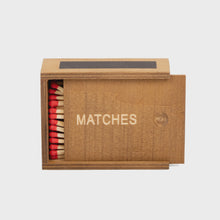 Load image into Gallery viewer, wooden matchbox with matches
