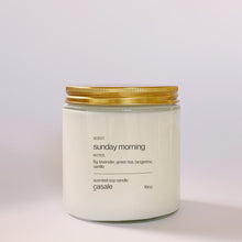 Load image into Gallery viewer, SUNDAY MORNING DOUBLE WICKED SOY CANDLE (16oz / 453g)
