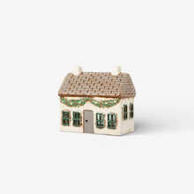 Load image into Gallery viewer, Christmas Tea Light Cottage with Swag
