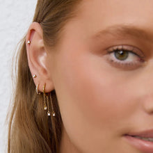 Load image into Gallery viewer, Tabitha Gold Huggie Earrings | Midi
