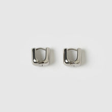 Load image into Gallery viewer, Tess Silver Hoop Earrings
