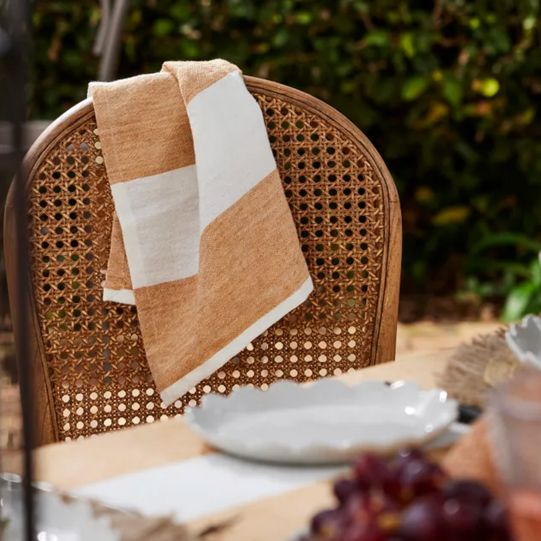 wide rust stripe napkin set 4 , French Country Collections
