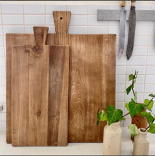 Load image into Gallery viewer, Square Reclaimed Elm Cheese Board at Unearthed Homewares
