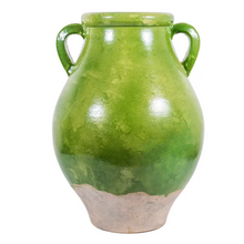 Load image into Gallery viewer, Provencal Large green Pottery Vase by French Country Collections at Unearthed Homewares
