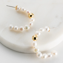 Load image into Gallery viewer, Chloe fresh water pearl earrings by ZAFINO at Unearthed Homewares
