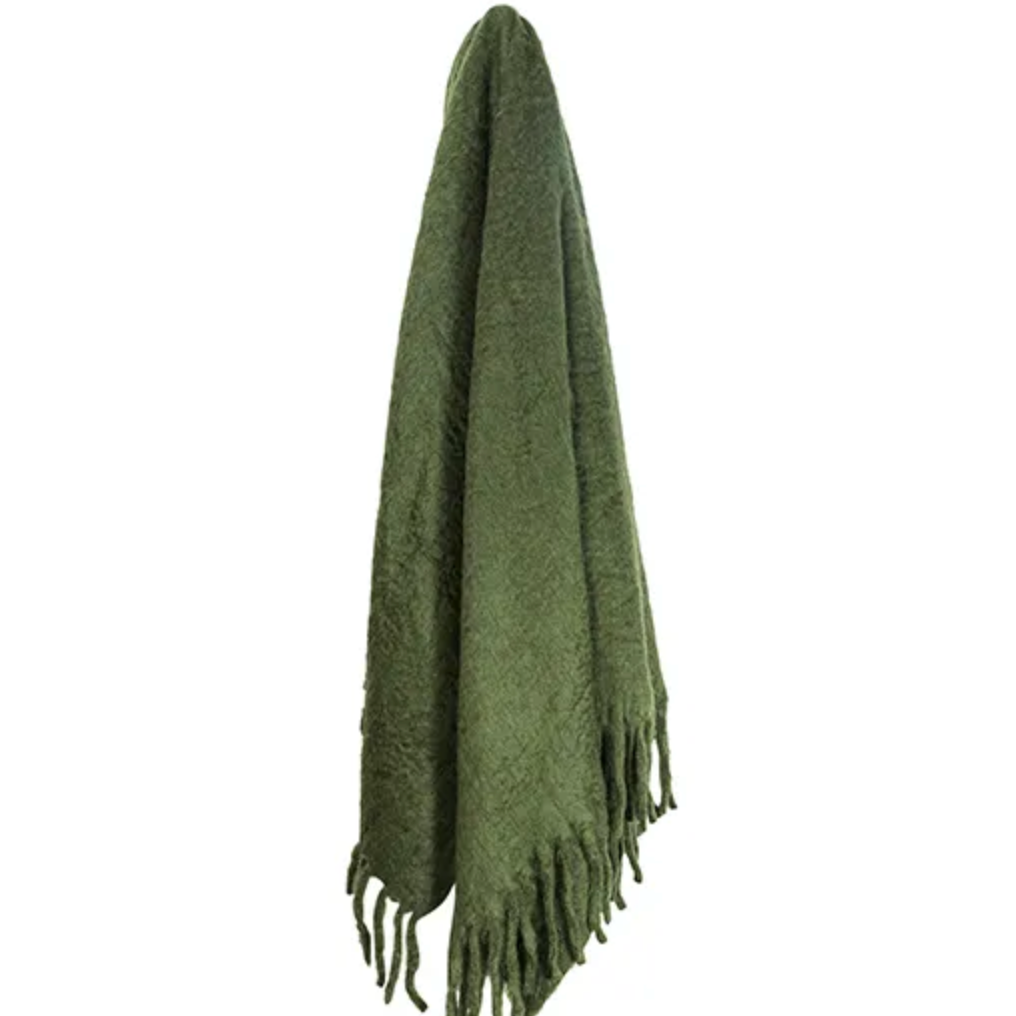Forest Green Throw | French Country