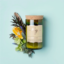 Load image into Gallery viewer, OAKMOSS &amp; SAGE - Reclaimed Wine Bottle Soy Wax Candle
