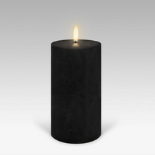 Load image into Gallery viewer, Flameless Candle | Textured Black | Pillar
