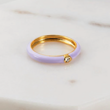Load image into Gallery viewer, Brighton Lilac Ring- Gold|| Zafino
