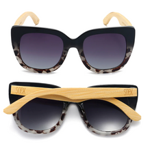 Load image into Gallery viewer, Soek Sunglasses | RIVIERA Black / Ivory Tort
