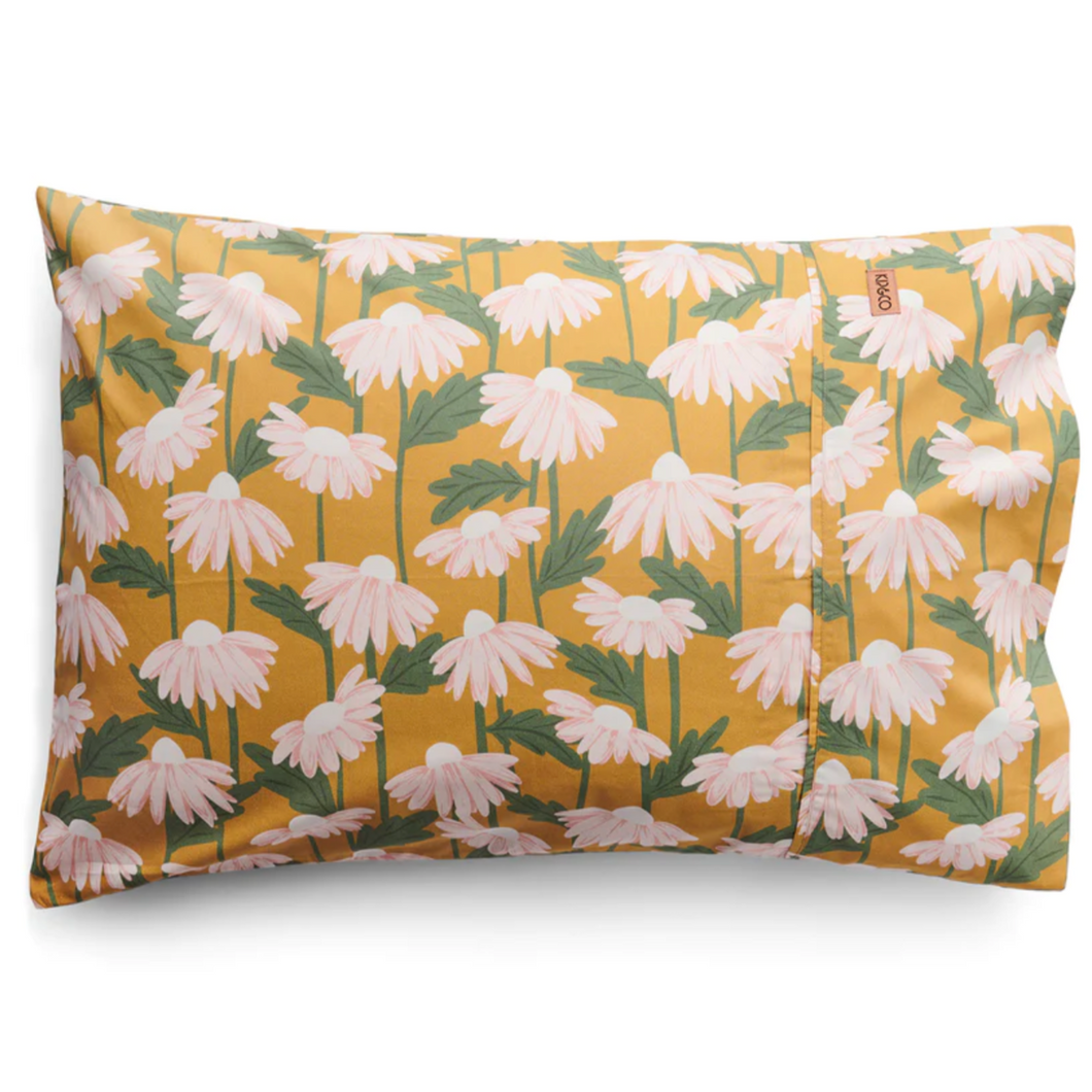 Daisy Mustard pillowcase set by kip n co