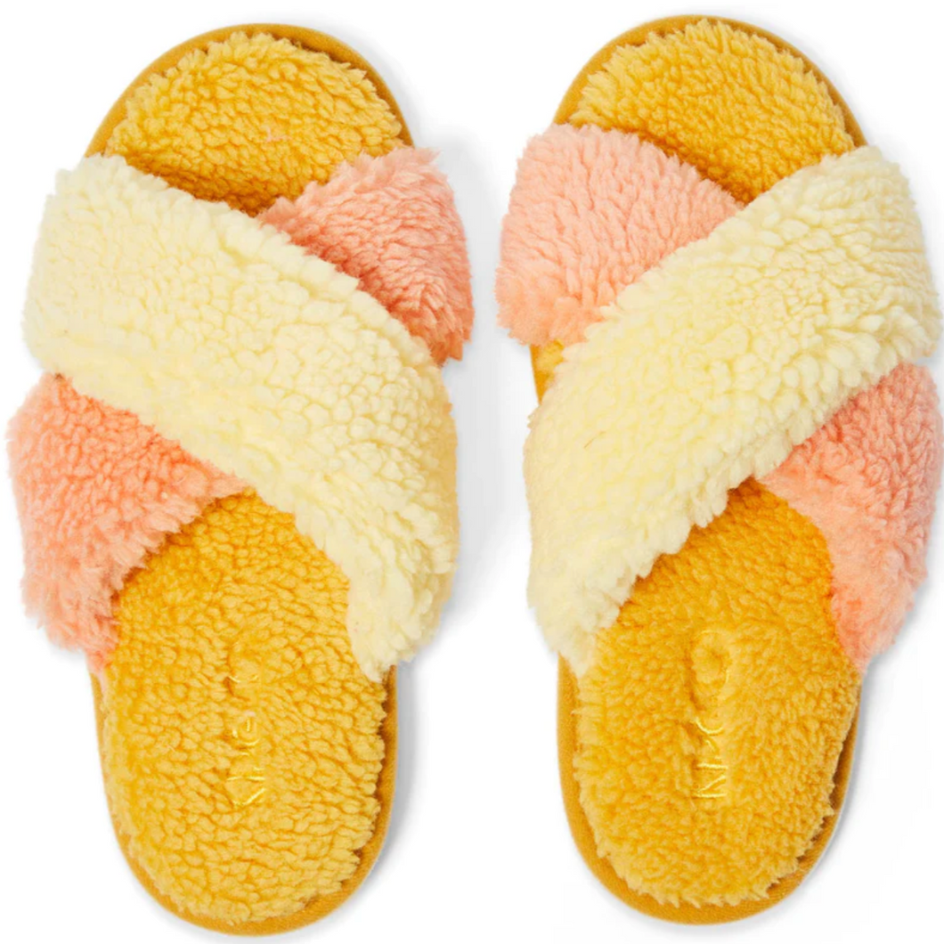 Peaches and Pineapples Boucle Adult Slippers - Kip n Co