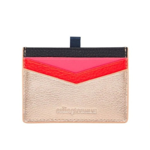 Rose gold multi leather card holder by Arlington Milne at Unearthed Homewares
